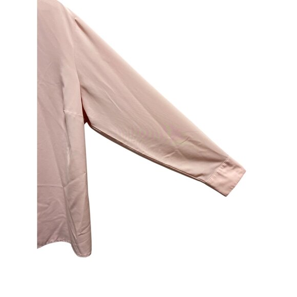 Notations Vintage Button Down Blouse Pink Size 2X Y2K Coastal Flowy Minimalist - Picture 9 of 11